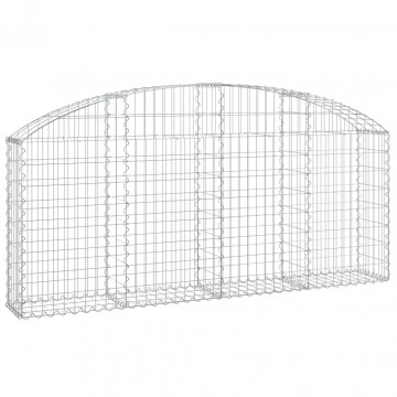 Coș gabion arcuit 200x30x80/100 cm fier galvanizat - Img 2