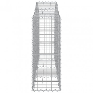 Coș gabion arcuit 200x30x80/100 cm fier galvanizat - Img 4