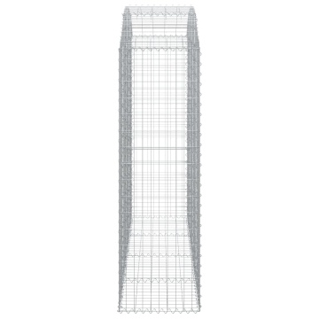 Coș gabion arcuit, 200x50x160/180 cm, fier galvanizat - Img 4