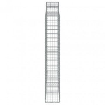 Coș gabion arcuit, 200x50x180/200 cm, fier galvanizat - Img 4