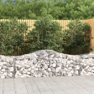 Coș gabion arcuit 200x50x60/80 cm fier galvanizat - Img 1
