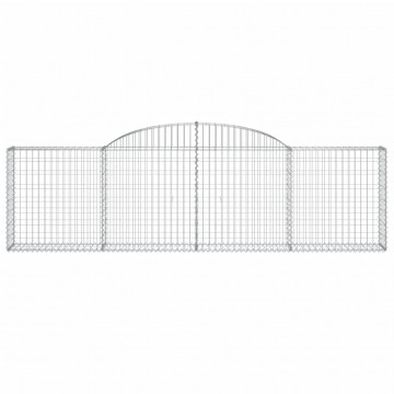 Coș gabion arcuit, 300x30x80/100 cm, fier galvanizat - Img 3