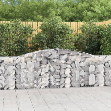 Coș gabion arcuit 400x30x100/120 cm fier galvanizat - Img 1