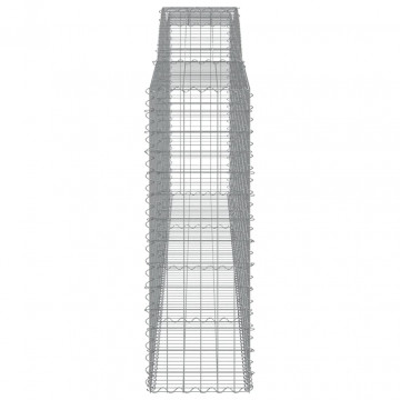 Coș gabion arcuit, 400x50x140/160 cm, fier galvanizat - Img 4