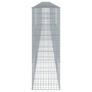 Coș gabion cu capac, 1000x50x150 cm, fier galvanizat - Img 4