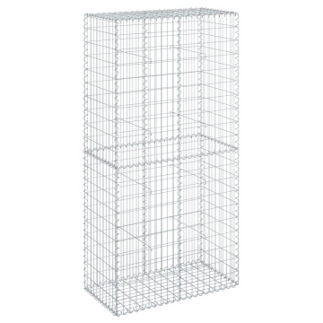Coș gabion cu capac, 100x50x200 cm, fier galvanizat - Img 2