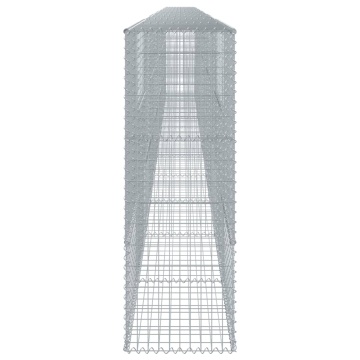 Coș gabion cu capac, 1100x50x150 cm, fier galvanizat - Img 4
