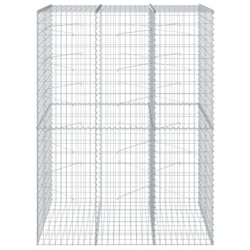 Coș gabion cu capac, 150x100x200 cm, fier galvanizat - Img 3