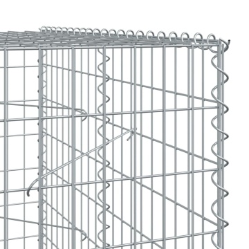 Coș gabion cu capac, 150x100x200 cm, fier galvanizat - Img 5