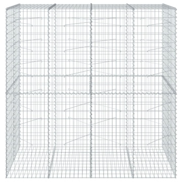 Coș gabion cu capac, 200x100x200 cm, fier galvanizat - Img 3