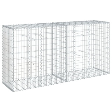 Coș gabion cu capac, 200x50x100 cm, fier galvanizat - Img 2