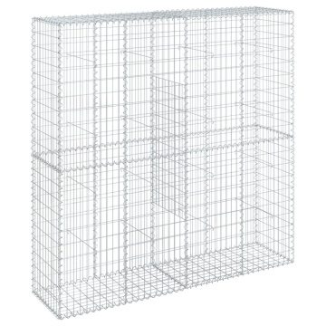 Coș gabion cu capac, 200x50x200 cm, fier galvanizat - Img 2