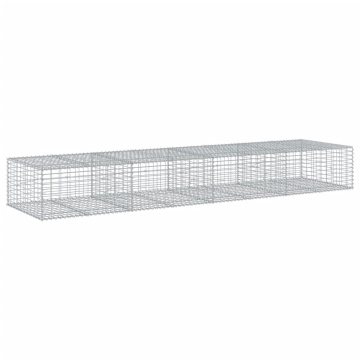 Coș gabion cu capac, 400x100x50 cm, fier galvanizat - Img 7