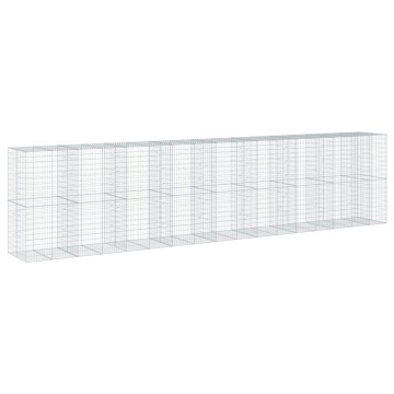 Coș gabion cu capac, 850x100x200 cm, fier galvanizat - Img 2
