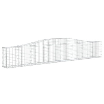 Coșuri gabion arcuite 2 buc, 400x30x60/80 cm, fier galvanizat - Img 3