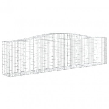 Coșuri gabion arcuite 2 buc, 400x50x100/120 cm fier galvanizat - Img 4