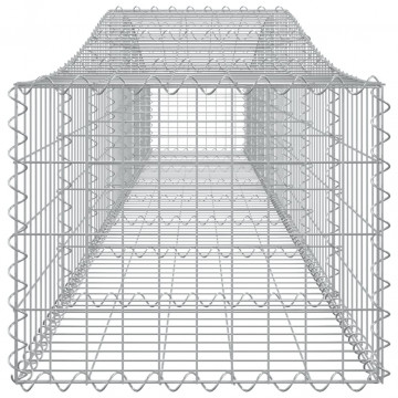 Coșuri gabion arcuite 2 buc, 400x50x40/60 cm, fier galvanizat - Img 6