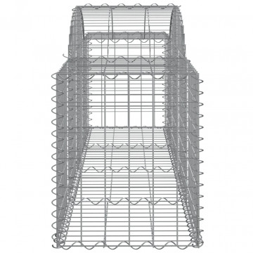 Coșuri gabion arcuite 4 buc, 200x50x60/80 cm, fier galvanizat - Img 6
