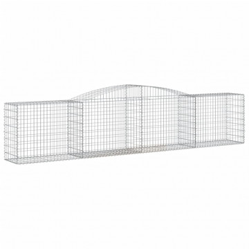 Coșuri gabion arcuite 4 buc, 400x50x80/100 cm, fier galvanizat - Img 3