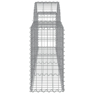 Coșuri gabion arcuite 5 buc, 200x30x60/80 cm, fier galvanizat - Img 6