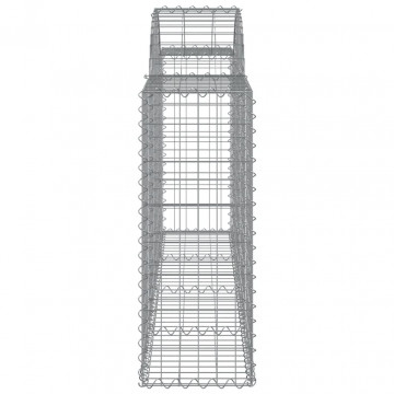 Coșuri gabion arcuite 5 buc, 200x30x80/100cm, fier galvanizat - Img 6