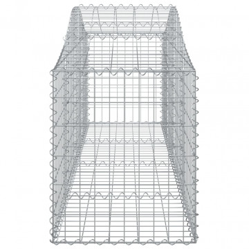 Coșuri gabion arcuite 5 buc, 200x50x60/80 cm, fier galvanizat - Img 6