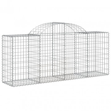 Coșuri gabion arcuite 5 buc, 200x50x80/100 cm, fier galvanizat - Img 3