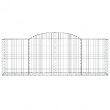 Coșuri gabion arcuite 5 buc, 300x50x100/120 cm, fier galvanizat - Img 4