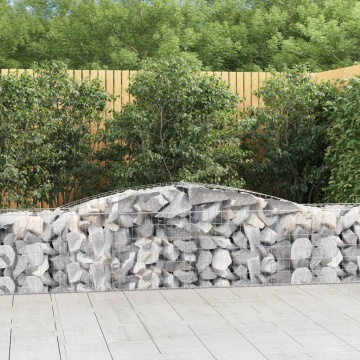 Coșuri gabion arcuite 7 buc, 400x50x60/80 cm, fier galvanizat - Img 1