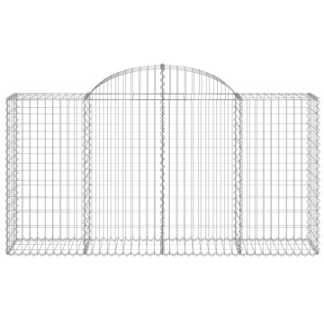 Coșuri gabion arcuite 8 buc, 200x50x100/120 cm fier galvanizat - Img 4