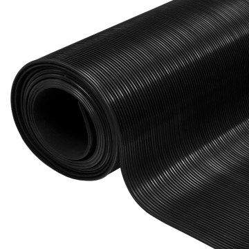 Covor de cauciuc anti-alunecare, 1,5 x 2 m, 3 mm, nervuri fine - Img 1