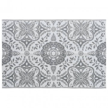 Covor de exterior, gri deschis, 120x180 cm, PP - Img 2