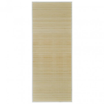 Covor din bambus, natural, 100 x 160 cm - Img 2