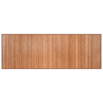 Covor dreptunghiular, natural, 70x200 cm, bambus - Img 2