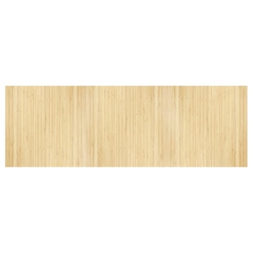Covor dreptunghiular, natural deschis, 100x300 cm, bambus - Img 2
