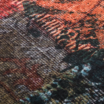 Covor lavabil, mozaic multicolor, 190x300 cm, antiderapant - Img 3