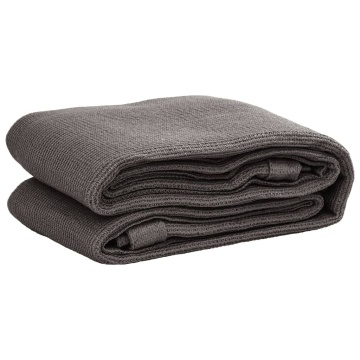 Covor pentru cort, antracit, 250x250 cm, HDPE - Img 2