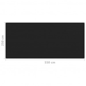 Covor pentru cort, negru, 250x550 cm - Img 4