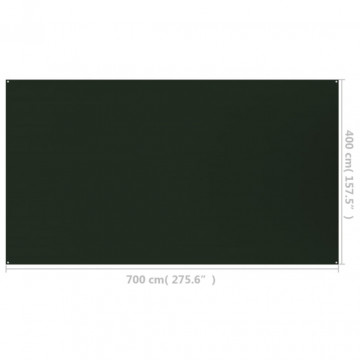 Covor pentru cort, verde închis, 400x700 cm, HDPE - Img 7