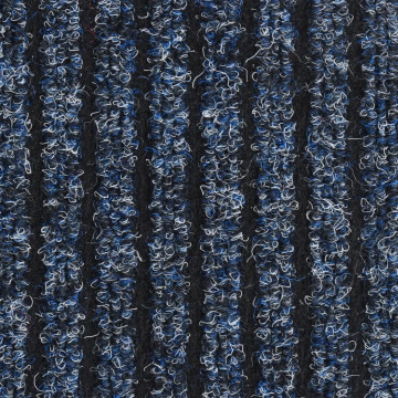 Covoraș de ușă, albastru cu dungi, 60x80 cm - Img 6