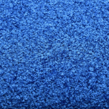 Covoraș de ușă lavabil, albastru, 60 x 90 cm - Img 3
