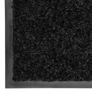 Covoraș de ușă lavabil, negru, 40 x 60 cm - Img 6