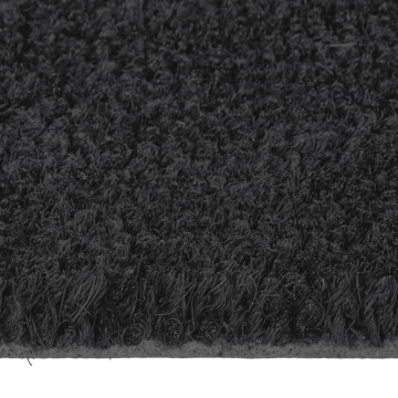 Covoraș de ușă, negru, 60x90 cm, fibre de cocos - Img 4