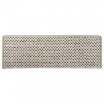 Covorașe autoadezive scări, 15 buc., argintiu, 65x21x4cm, sisal - Img 4
