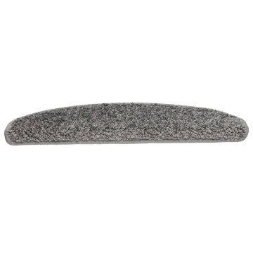 Covorașe pentru trepte scară, 15 buc., gri, 65x21x4 cm - Img 4