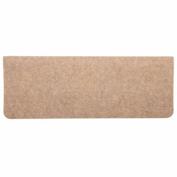 Covorașe scară autoadezive 30 buc Bej 65x24,5x3,5 cm - Img 4
