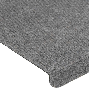 Covorașe scară autoadezive 30 buc Gri 65x24,5x3,5 cm - Img 5