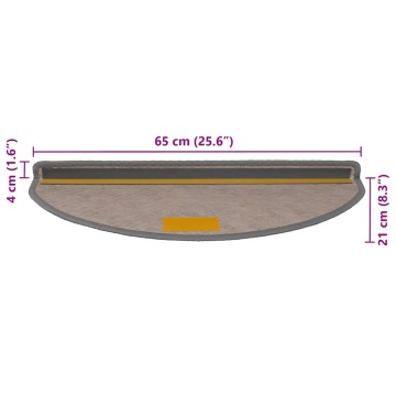 Covorașe scară autoadezive aspect sisal 30 buc Platina - Img 7