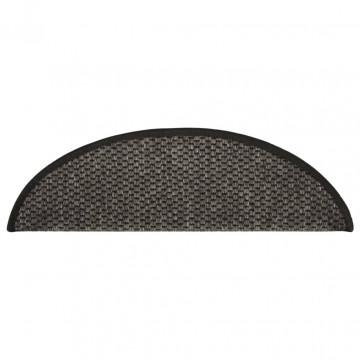 Covorașe scări autoadezive 15 buc antracit 56x20cm aspect sisal - Img 4