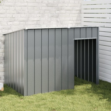 Cușcă câine cu acoperiș antracit 153x91x110 cm oțel galvanizat - Img 1